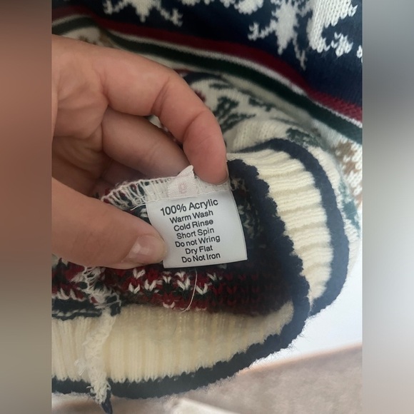 Natural brand Vintage 90s Prince of Wales Sweater Made in England - Picture 4 of 9